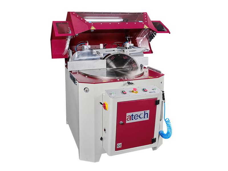 22" Atech #CRATER-06-A-550, pneumatic miter upcut saw, 5.5 HP, two-hand anti-tie-down button actuation, cast - Image 3