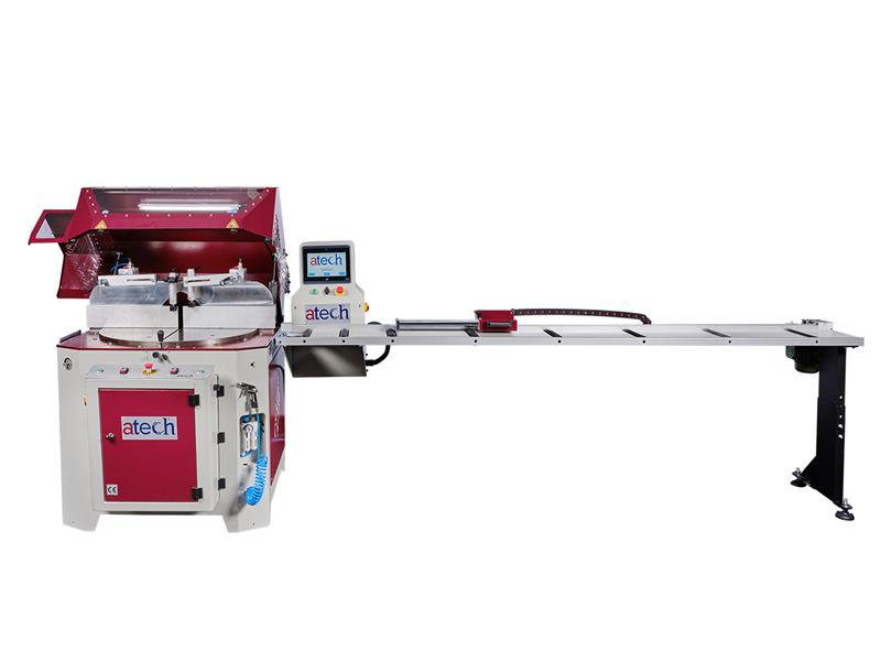 22" Atech #CRATER-06-A-550, pneumatic miter upcut saw, 5.5 HP, two-hand anti-tie-down button actuation, cast - Image 5