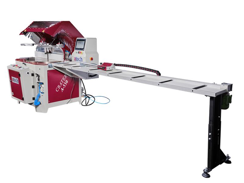 22" Atech #CRATER-06-A-550, pneumatic miter upcut saw, 5.5 HP, two-hand anti-tie-down button actuation, cast - Image 7