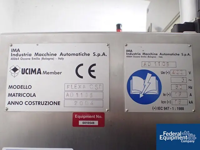 IMA Flexa Cartoner #CSD, speeds up to 180 cartoners/minute, adjustable centers, 15 - 90 mm wide x 12 - 65 mm - Image 2