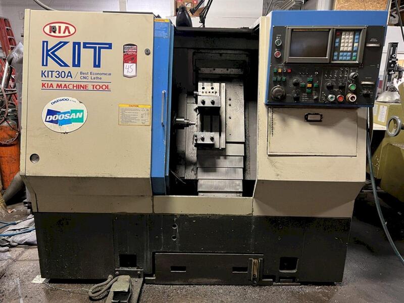 Kia #KIT30A, Turning Center, 18.9" swing, 6" chuck, 1.5" bar, Fanuc 0-T, S/N 30980 - Image 1