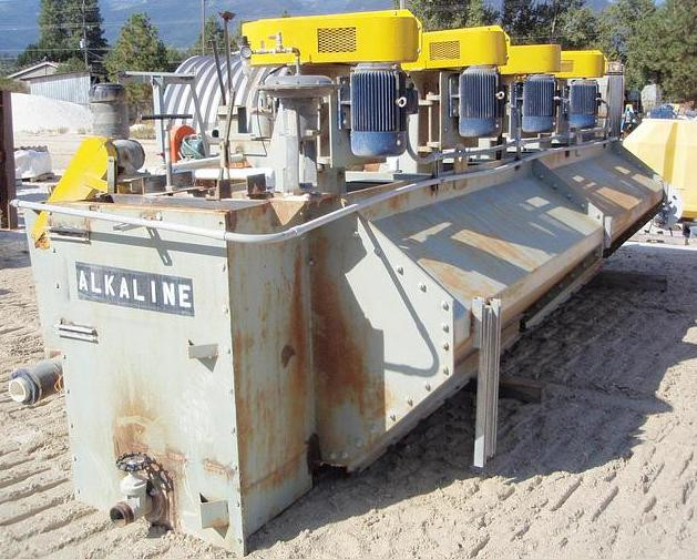 Wemco #66 Standard, Flotation Cells, Bank of 4, Includes feed, discharge, and launder boxes with discharge - Image 1