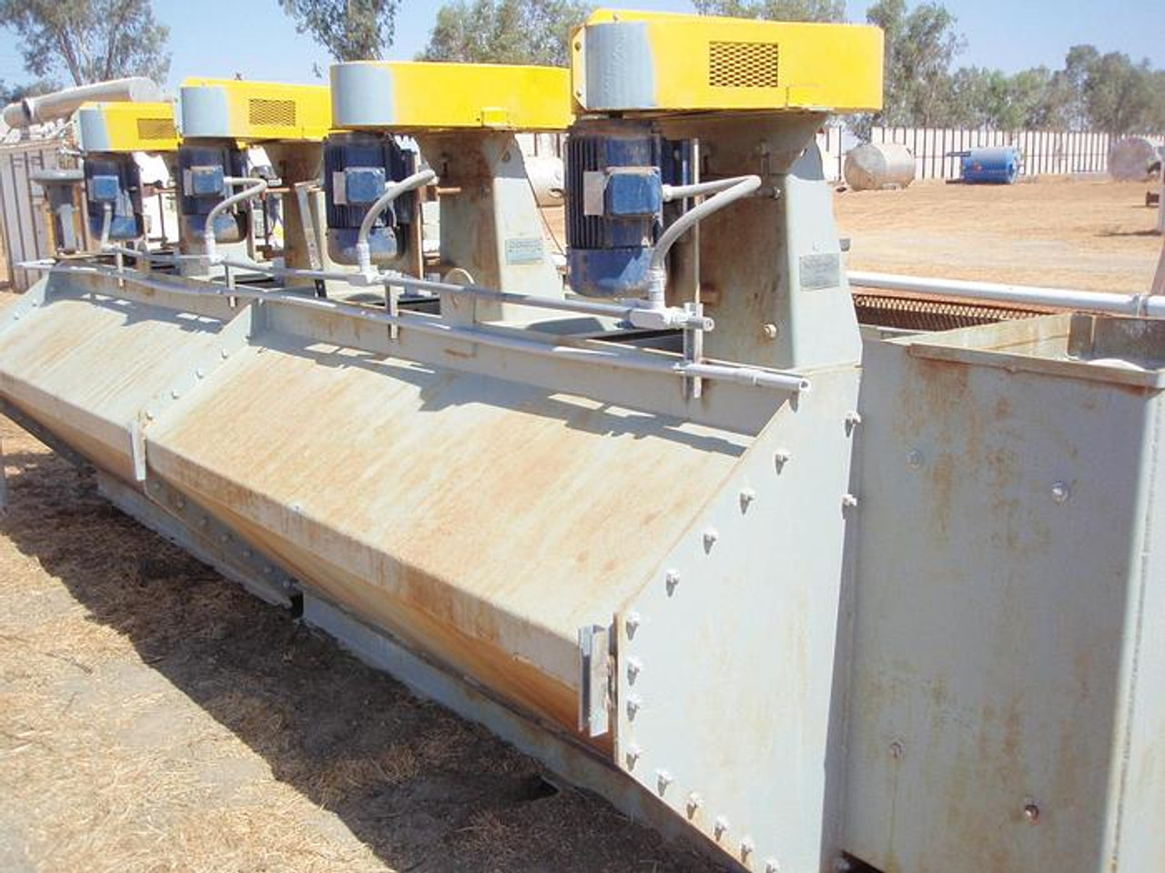 Wemco #66 Standard, Flotation Cells, Bank of 4, Includes feed, discharge, and launder boxes with discharge - Image 6