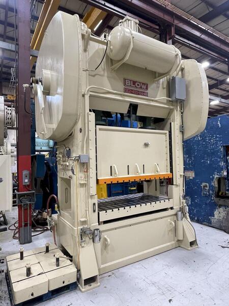 400 Ton, Blow #SC2-400-84-48, straight side mechanical press, 10" stroke, 34" Shut Height, air clutch, 1989 - Image 9