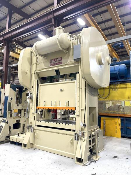 400 Ton, Blow #SC2-400-84-48, straight side mechanical press, 10" stroke, 34" Shut Height, air clutch, 1989 - Image 10
