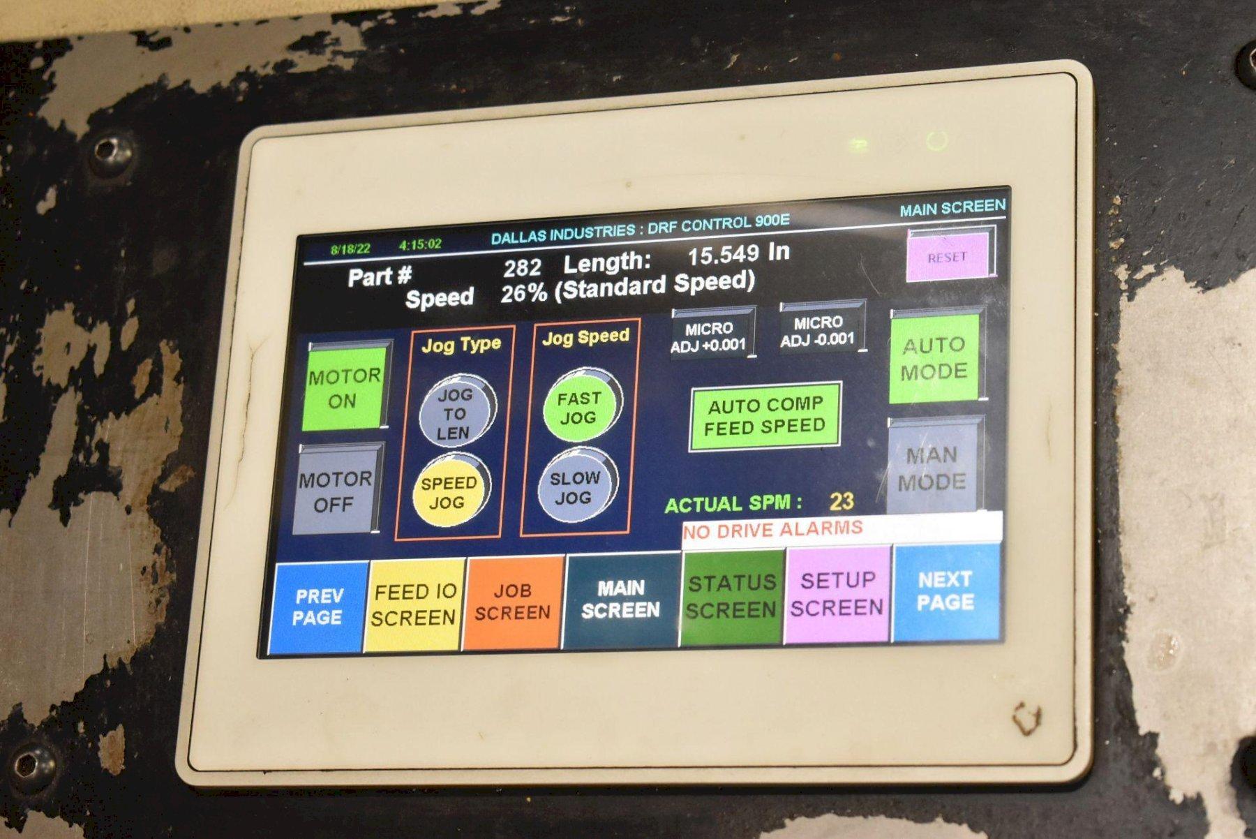 24" x .165" Dallas #DRF-424, servo roll feed on cabinet, 4" feed roll diameter - Image 2
