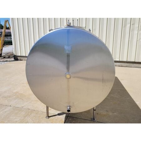 600 gallon Crepaco #SC, Stainless Steel sanitary horizontal insulated liquid tank - Image 3