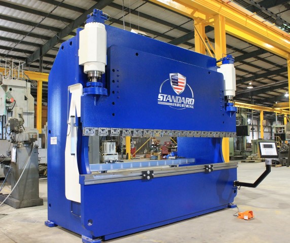 350 Ton, Standard Industrial #EV350-12, hydraulic press brake, 144" bed & ram length, 10'-5 between housing - Image 1