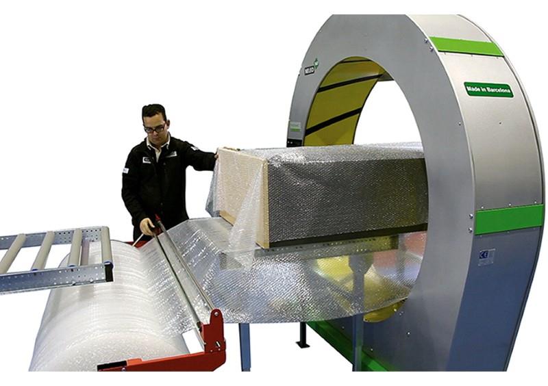 Plasticband #NELEO-160, semi0automatic stretch wrapper, 47" H x 62" width or 39" L, 2026, new - Image 1