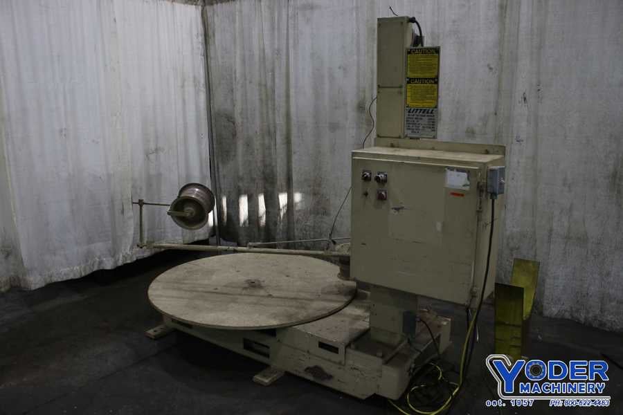 8000 lb. Littell #H-80 Lazy Susan, horizontal pallet type uncoiler, 54" outside dimensions, 1987, #75746 - Image 2