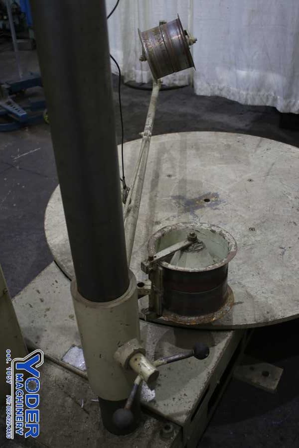 8000 lb. Littell #H-80 Lazy Susan, horizontal pallet type uncoiler, 54" outside dimensions, 1987, #75746 - Image 5