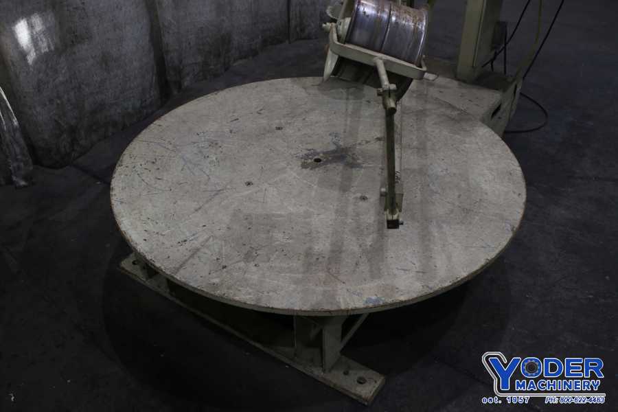 8000 lb. Littell #H-80 Lazy Susan, horizontal pallet type uncoiler, 54" outside dimensions, 1987, #75746 - Image 8