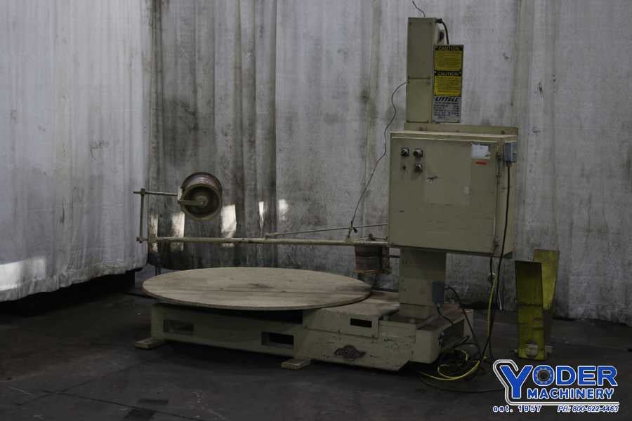 8000 lb. Littell #H-80 Lazy Susan, horizontal pallet type uncoiler, 54" outside dimensions, 1987, #75746 - Image 10