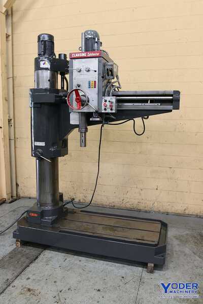 4' -12" Clausing #8400 Series, radial drill, power elevation & clamp, #68335 - Image 1