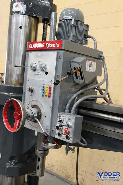 4' -12" Clausing #8400 Series, radial drill, power elevation & clamp, #68335 - Image 10