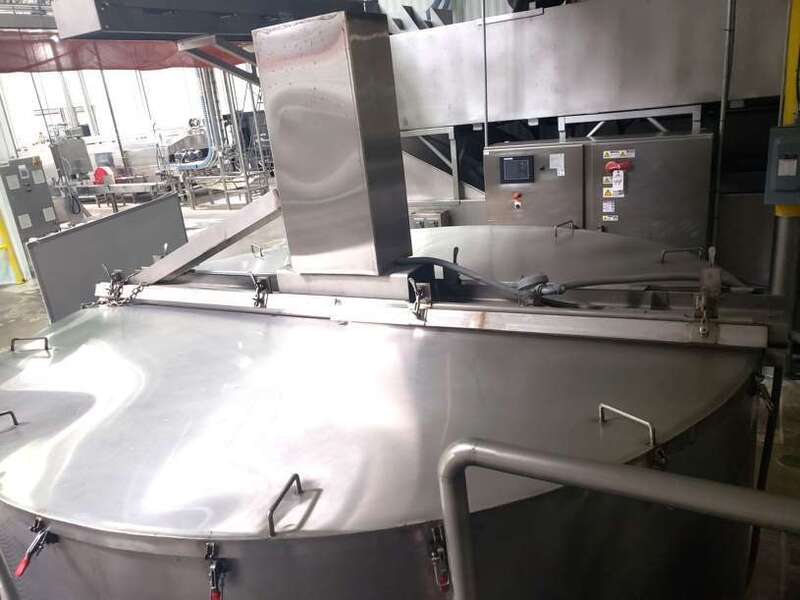 500 gallon Groen, Stainless Steel cooker/cooling kettles, sweep agitation & scraper blades, 50 psi @ 200°F - Image 2