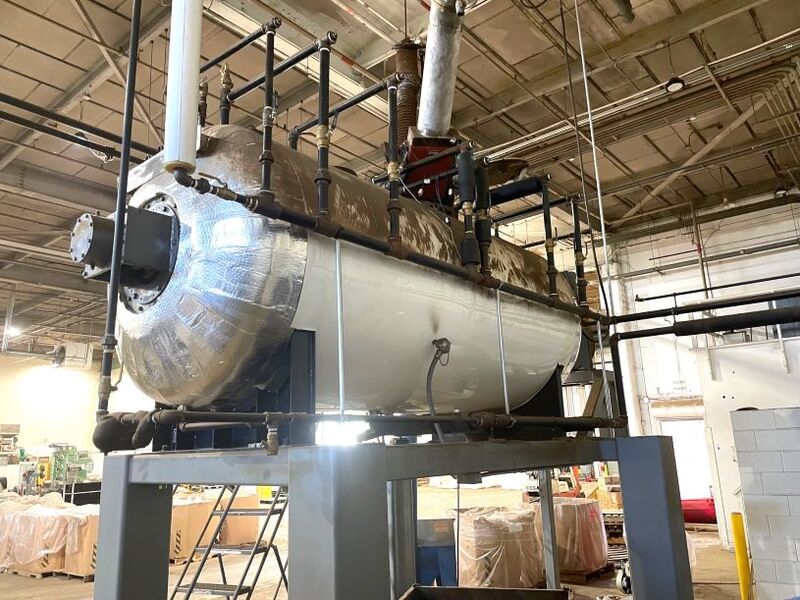 Littleford #VT-4000, Stainless Steel plow/plough blender/mixer, 54" diameter x 121" straight side, VFD - Image 2