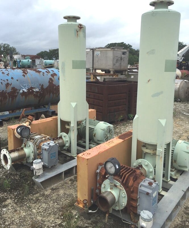 1199 cfm, 15 psi, Roots #412 RAM-J, rotary lobe blower, 30 HP, 230/460 V., 1760 RPM - Image 1