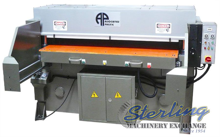 30 Ton, APMC #FH2663-30M, hydraulic clicker press, single manual slide table, polypropylene cutting pad - Image 1