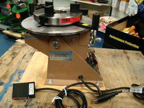 200 lb. MBC #BP-2, benchtop positioner, 7" chuck, hand crank manual tilt, 120 V. - Image 6