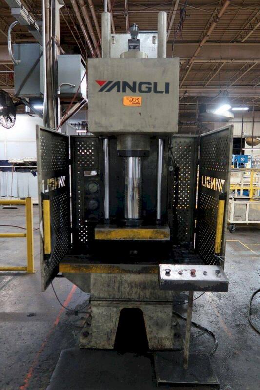63 Ton, Yangli #YL41-63 63, hydraulic press, 19.6" stroke, 12.5"throat, 39.3" daylight, 2-post guided ram - Image 3