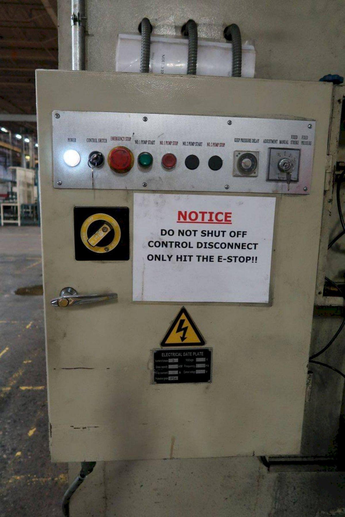 63 Ton, Yangli #YL41-63 63, hydraulic press, 19.6" stroke, 12.5"throat, 39.3" daylight, 2-post guided ram - Image 10