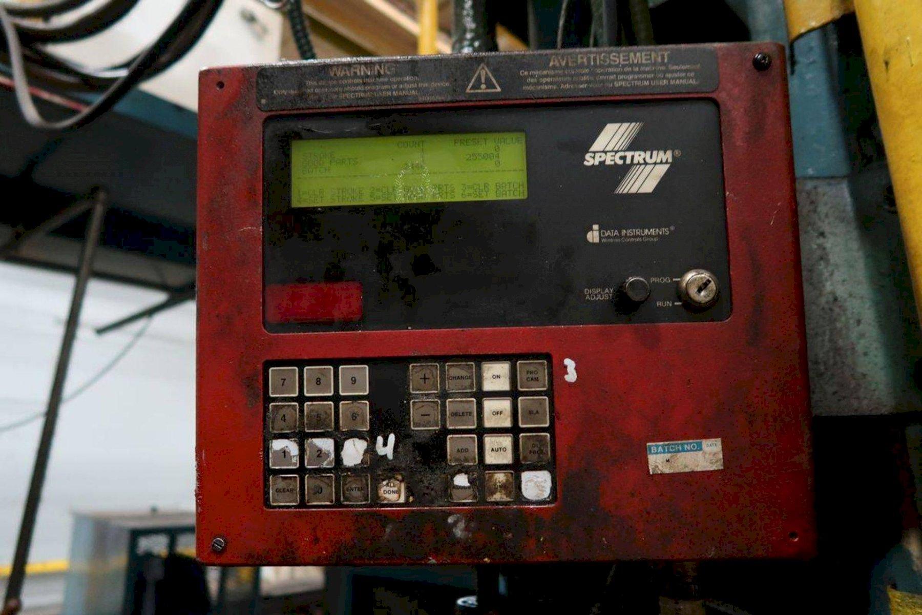 300 Ton, Minster #E2-300-72-42, straight side double crank press, 8" stroke, 29" Shut Height, 6" adj., 40-80 - Image 6