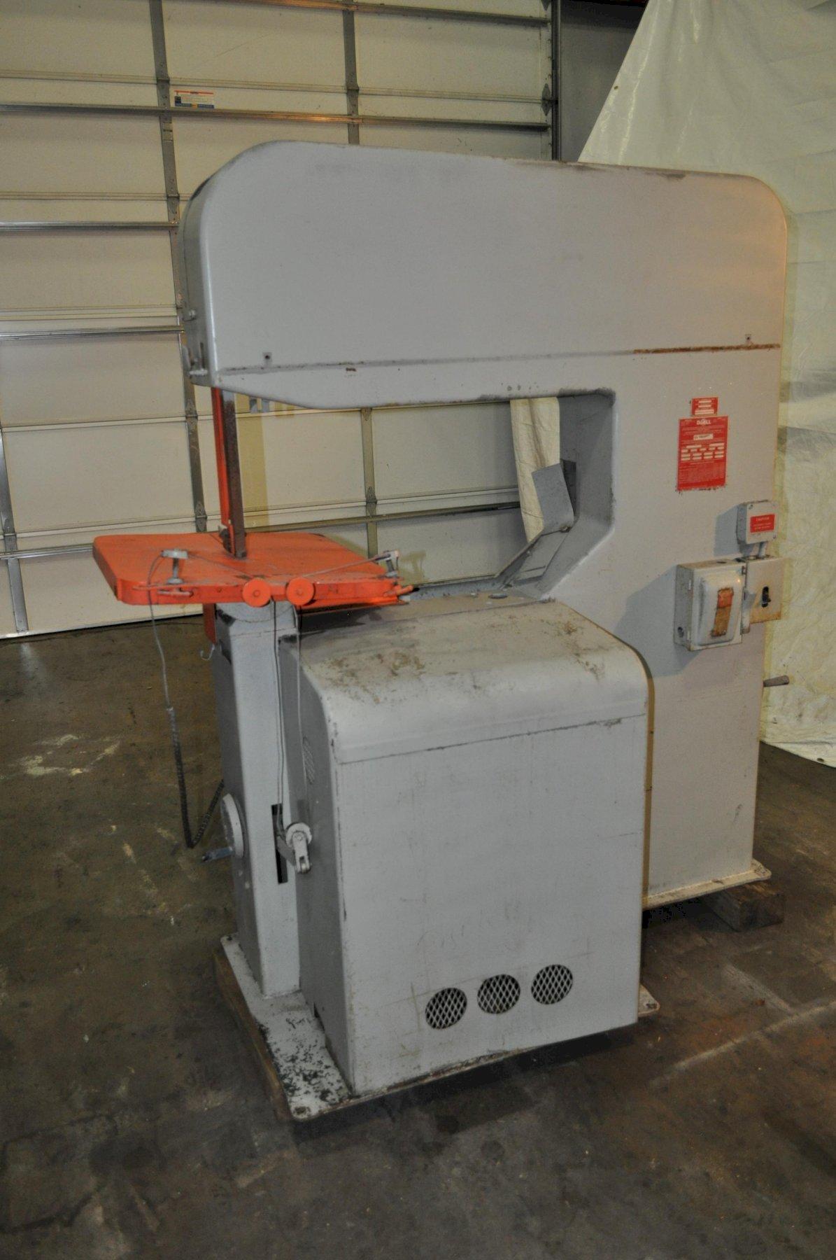 36" x 13" DoAll #36B-O, vertical bandsaw, 50-5200 RPM, 3/4" x 175" blade - Image 7