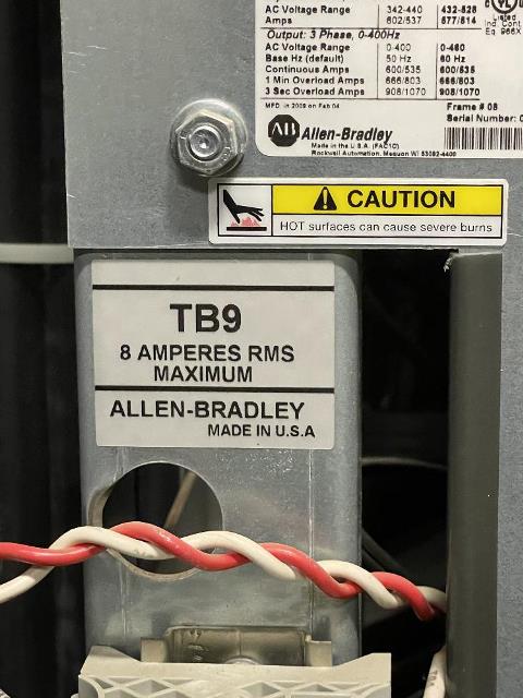 450/500 HP Allen-Bradley PowerFlex, 20BD600N0QNNNND0, 480 Volts, N1, unused surplus - Image 8