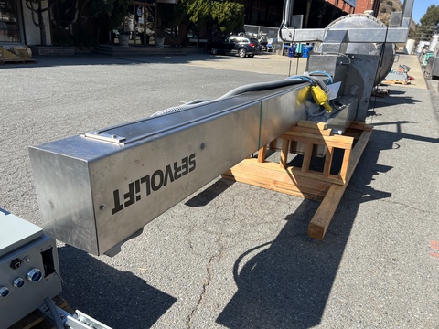 Bin lift elevator, Servolift #11169, Stainless Steel, explosion proof, 12' high, rotating base, 2019 - Image 5
