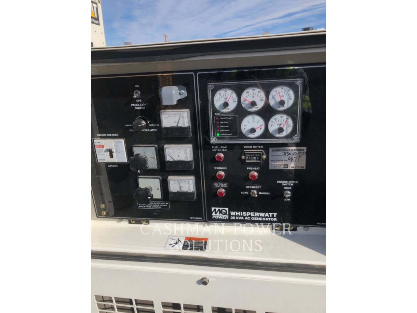20 KW Multiquip #DCA25, mobile diesel generator set, 1800 RPM, 480 Volts, 14485 hours, 2017 - Image 8