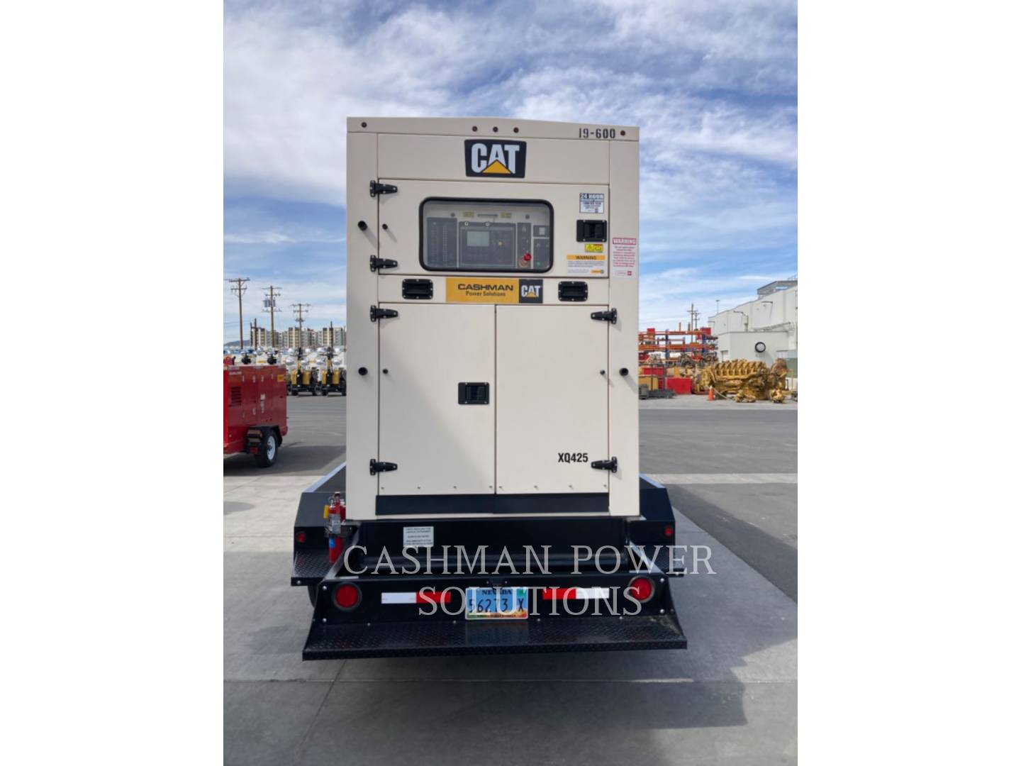 375 KW Caterpillar #XQ425, mobile diesel generator set, 1800 RPM, 480 Volts, 8564 hours, 2019 - Image 3