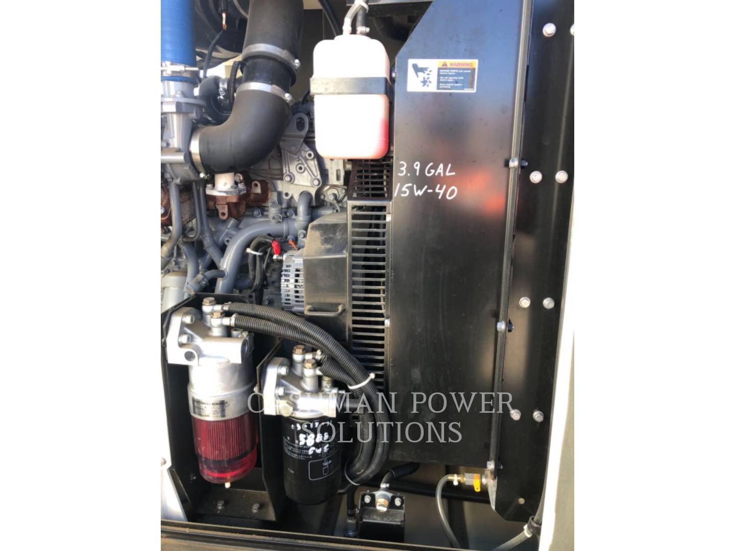 55 KW Multiquip #DCA70, mobile diesel generator set, 1800 RPM, 480 Volts, 9926 hours, 2018 - Image 8