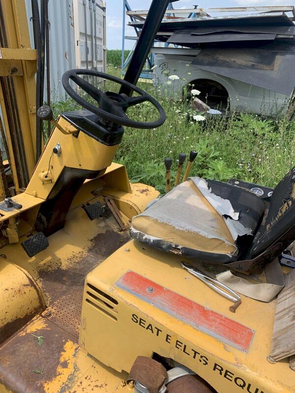 8000 lb. Caterpillar #V80C, forklift truck, 146" reach, 24" load center, 2-stage mast, S/N 315832 - Image 4