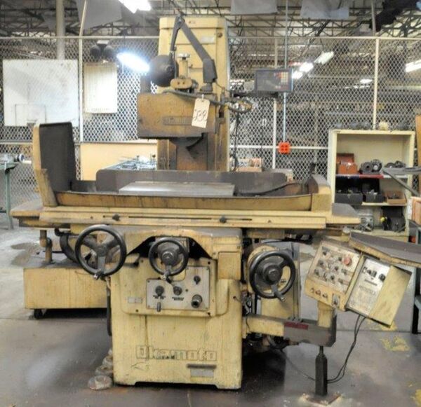 12" x 24" Okamoto #ACC-124N, surface grinder, 14" grinding wheel, coolant, #72897 - Image 5