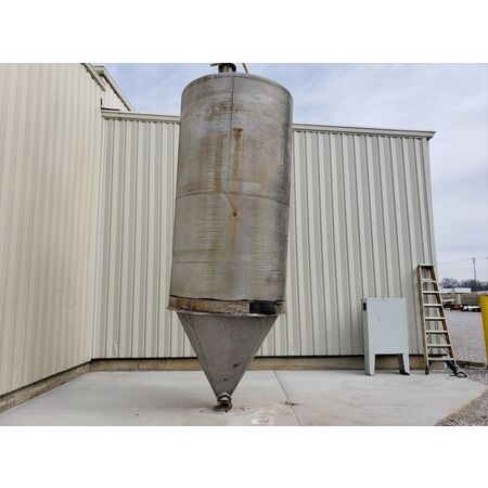 Brismet #T-6061-T6 ALUM, aluminum silo storage bin cone hopper, 350 cu.ft. - Image 2