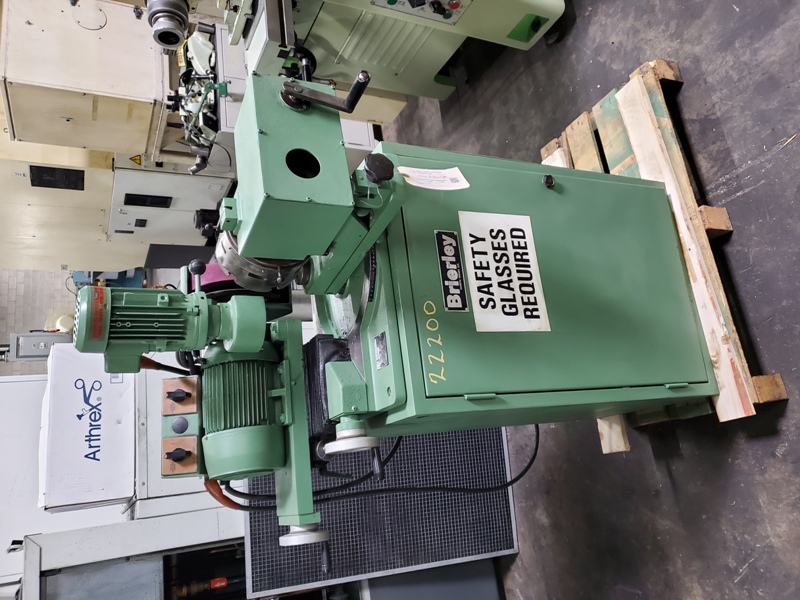 2" Brierley #ZB50, drill grinder, grinding wheel guard, on cabinet base - Image 1