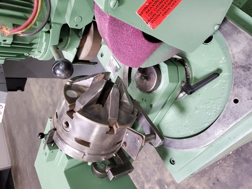 2" Brierley #ZB50, drill grinder, grinding wheel guard, on cabinet base - Image 5