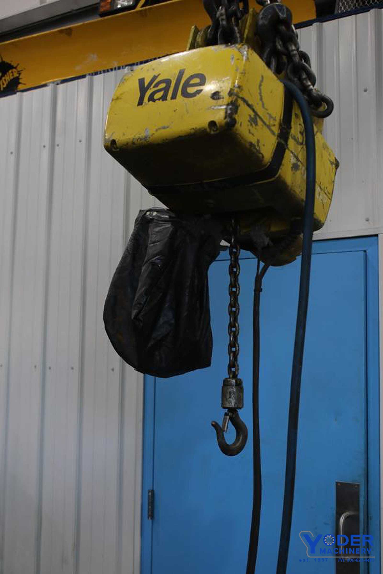 .5 Ton, Yale #KEL1/2-15LG30S1, chain hoist, 8' lift, manual trolley, chain box, #65764 - Image 7