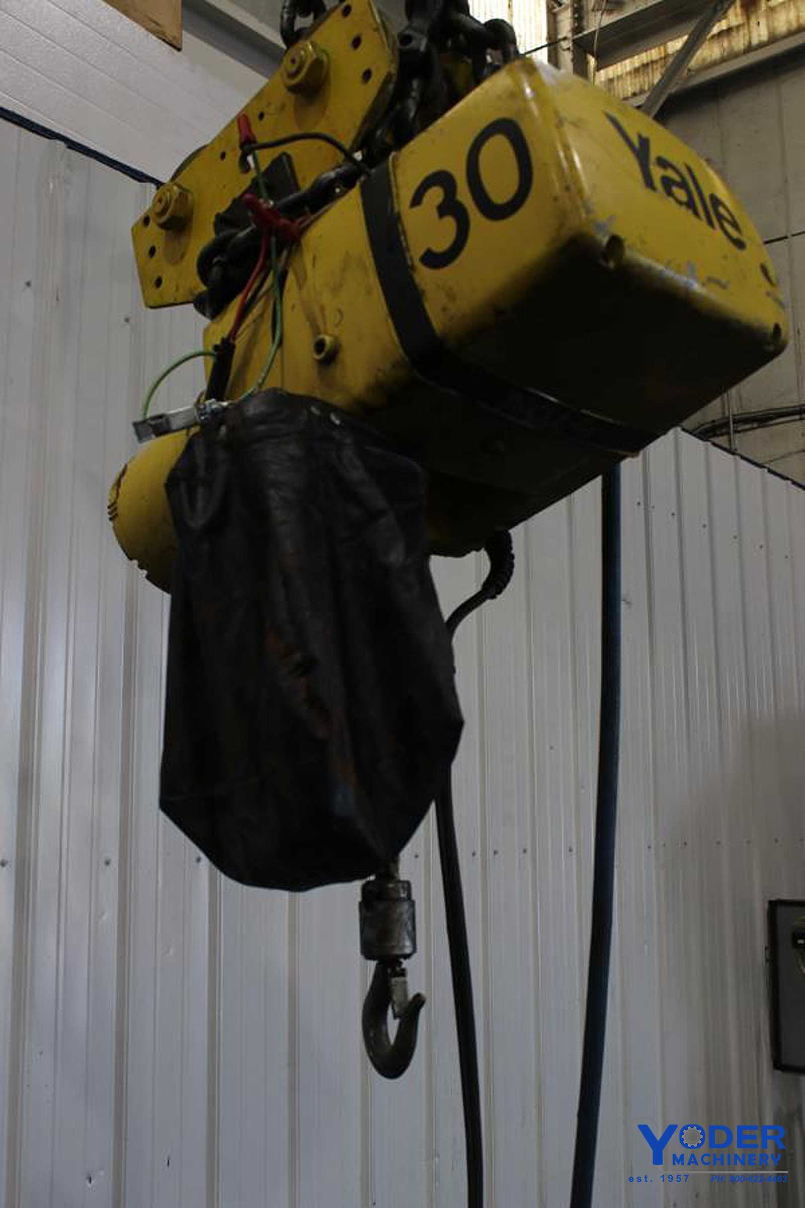 .5 Ton, Yale #KEL1/2-15LG30S1, chain hoist, 8' lift, manual trolley, chain box, #65764 - Image 8
