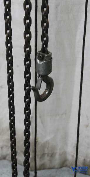 .5 Ton, Yale #CR505RMP Midget King, electric chain hoist, roller chain, pull rope Control, #57860 - Image 4