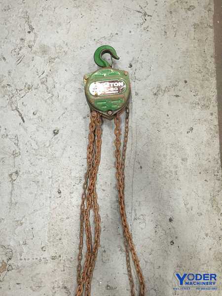 2 Ton, Jet #L-80, manual lift chain hoist, serial 2077, #64131 - Image 5