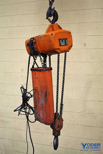 3 Ton, Jet #3BS, chain hoist, 20' lift, 5.9 FPM, pendant Control, 230/460 V., 3 phase, #54807 - Image 5