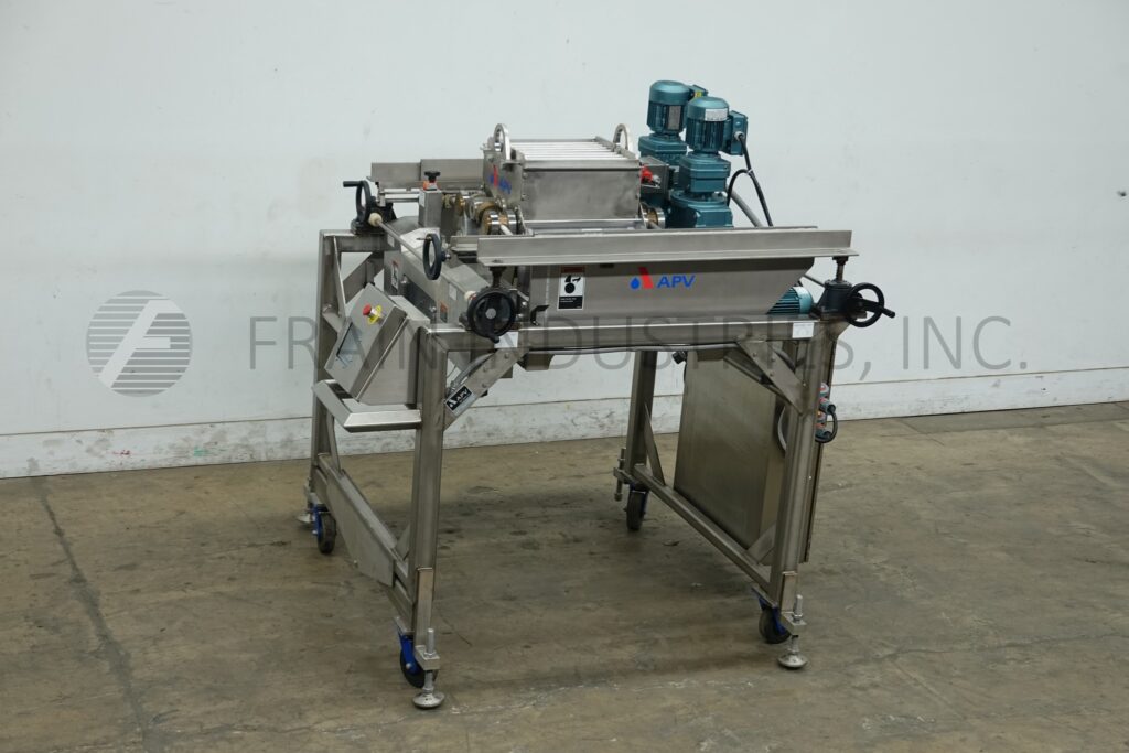 APV #0209/16/1, automatic rotary bar roller press, mounted on 4 leg base frame - Image 1