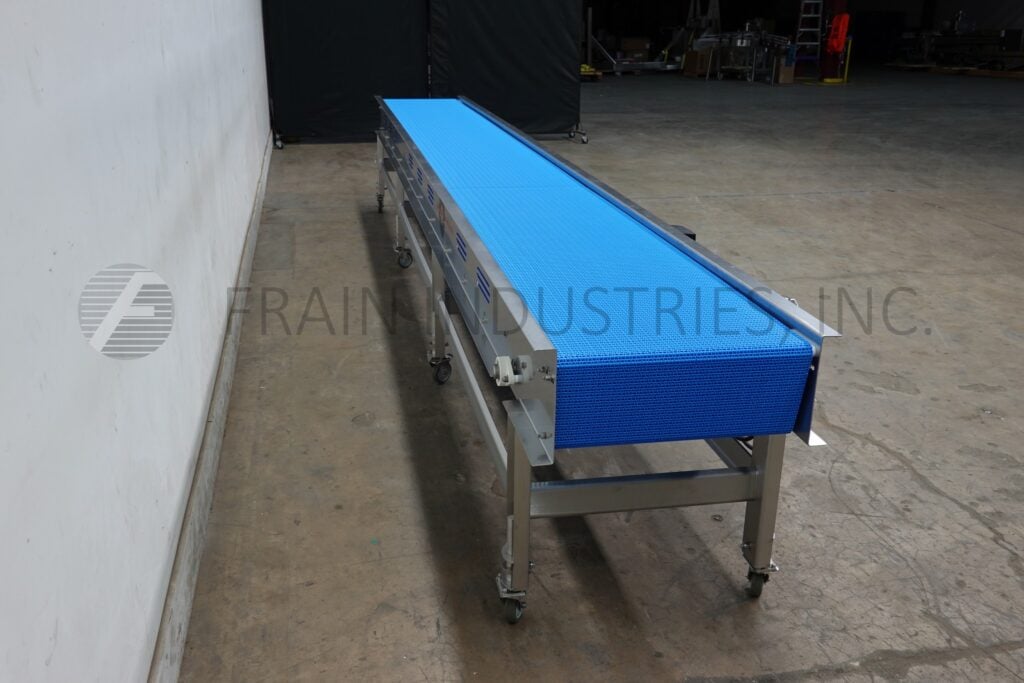 24" wide x 20' long, Custom Cut Metals #CCMM013886, Stainless Steel frame table top conveyor - Image 2