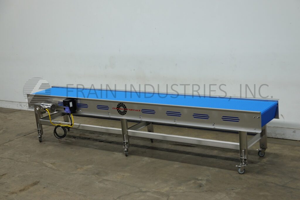 24" wide x 14.8' long, Custom Cut Metals Custom Cut Metal #CCMM013886, Stailess Steel table top conveyor - Image 5