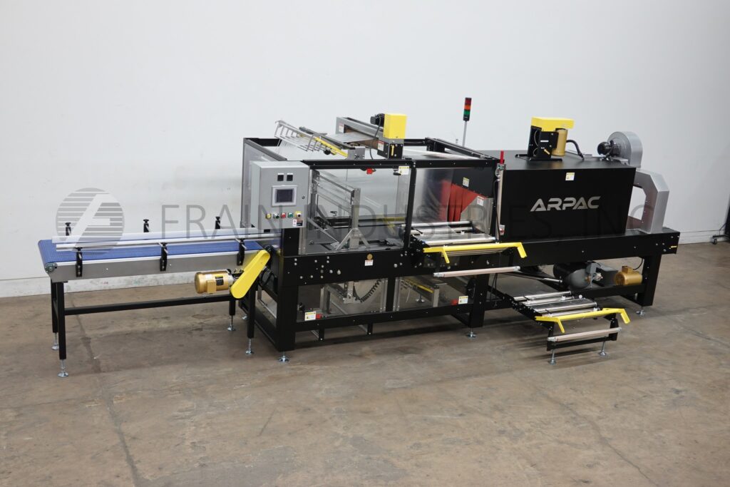 Arpac #45TW-28, inline, intermittent motion, bundler and integrated shrink tunnel, Allen-Bradley controller - Image 1
