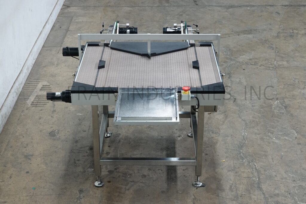 Dabrico #DFD50, Stainless Steel, table top belt unscrambleing acummulation conveyor, 16" L x 16" W platform - Image 3
