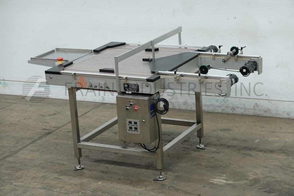 Dabrico #DFD50, Stainless Steel, table top belt unscrambleing acummulation conveyor, 16" L x 16" W platform - Image 5