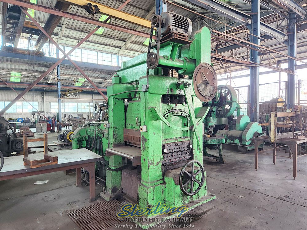 36" x .5" Herr Voss #36-4 1/2-11-3, precision leveler straightener, (11) 4.5" rolls, 25 HP, rebuilt 2007 - Image 1